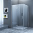 Diamond Line Douchecabine Wies 110x110cm Rechthoek Draaideur Antikalk Helder Glas Chroom Profiel 8mm Veiligheidsglas Easy Clean