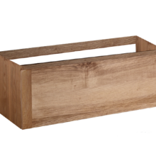 Wastafelonderkast Vision Wood Eiken 100x47x50 cm met greeplijst enkel lade softclose
