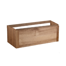 Wastafelonderkast Vision Wood Eiken 100x47x50 cm met greeplijst enkel lade softclose