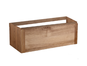 Wastafelonderkast Vision Wood Eiken 100x47x50 cm met greeplijst enkel lade softclose
