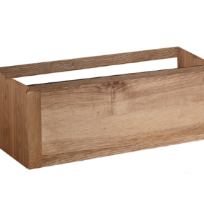 Wastafelonderkast Vision Wood Eiken 100x47x50 cm met greeplijst enkel lade softclose