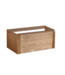 SANI-SUPPLY Wastafelonderkast Vision Wood Eiken 80x47x50 cm met greeplijst enkel lade softclose