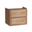 SANI-SUPPLY Wastafelonderkast Trend Wood Eiken 60x47x50 cm met greeplijst twee lades softclose