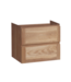 Wastafelonderkast Trend Wood Eiken 60x47x50 cm met greeplijst twee lades softclose