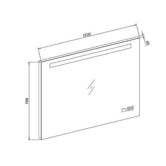 Badkamerspiegel Delilah 120x80cm LED verlichting radio en bluetooth Touch bediening Aluminium spiegel met/zonder spiegelverwarming Badkamerspiegel Delilah 120x80cm LED verlichting radio en bluetooth Touch bediening Aluminium spiegel met/zonder spiegelverwarming