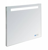 Badkamerspiegel Delilah 100x80cm LED verlichting, radio en bluetooth Touch bediening Aluminium spiegel met/zonder spiegelverwarming Badkamerspiegel Delilah 100x80cm LED verlichting, radio en bluetooth Touch bediening Aluminium spiegel met/zonder spiegelverwarming