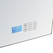 Badkamerspiegel Delilah 100x80cm LED verlichting, radio en bluetooth Touch bediening Aluminium spiegel met/zonder spiegelverwarming Badkamerspiegel Delilah 100x80cm LED verlichting, radio en bluetooth Touch bediening Aluminium spiegel met/zonder spiegelverwarming