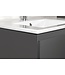 CREAVIT Creavit Sally Badkamermeubel Mat Grijs 160x50x45cm met Solid Surface Wastafel met overloop zonder kraangat 4 lades softclose.