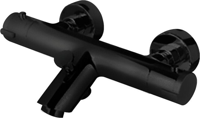 Creavit Badkraan Aloni Mat Zwart Design Kraan met Cool Touch functie Messing