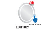 Badkamerspiegel Queen Rondo 60cm met Led-verlichting Rond met Touch Functie en Anti Condens spiegelverwarming optioneel Badkamerspiegel Queen Rondo 60cm met Led-verlichting Rond met Touch Functie en Anti Condens spiegelverwarming optioneel