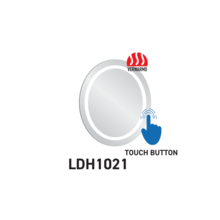 Badkamerspiegel Queen Rondo 60cm met Led-verlichting Rond met Touch Functie en Anti Condens spiegelverwarming optioneel