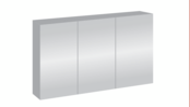 Spiegelkast 120cm Creavit Sally Aluminium INOX 120x70cm Spiegelkast 120cm Creavit Sally Aluminium INOX 120x70cm