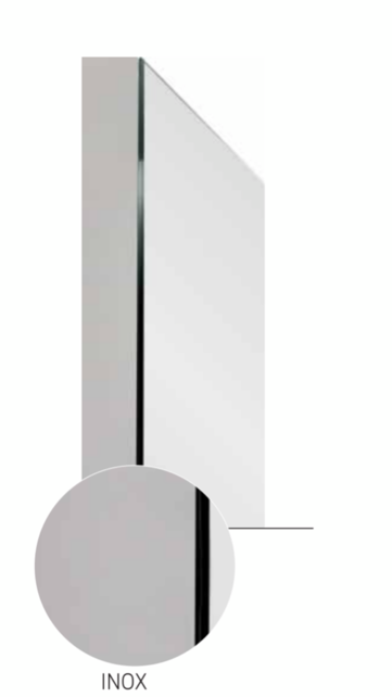 Spiegelkast 120cm Creavit Sally Aluminium INOX 120x70cm Spiegelkast 120cm Creavit Sally Aluminium INOX 120x70cm