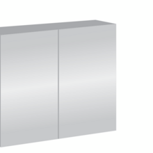Spiegelkast 80cm Creavit Sally Aluminium INOX 80x70cm