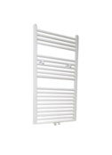 Sanipro Handdoekradiator 120x60cm Lydia Mat Zwart 773Watt Designradiator Mat Zwart - Wit Grafiet Midden aansluiting