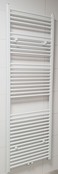 Sanipro Handdoekradiator 180x60cm Lydia Mat Zwart 996Watt Designradiator Mat Zwart - Wit Grafiet Midden aansluiting