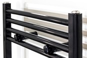 Aloni Girne Handdoekradiator 110x60cm Zwart 558Watt Links Rechts Aansluiting Designradiator Aloni Girne Handdoekradiator 110x60cm Zwart 558Watt Links Rechts Aansluiting Designradiator