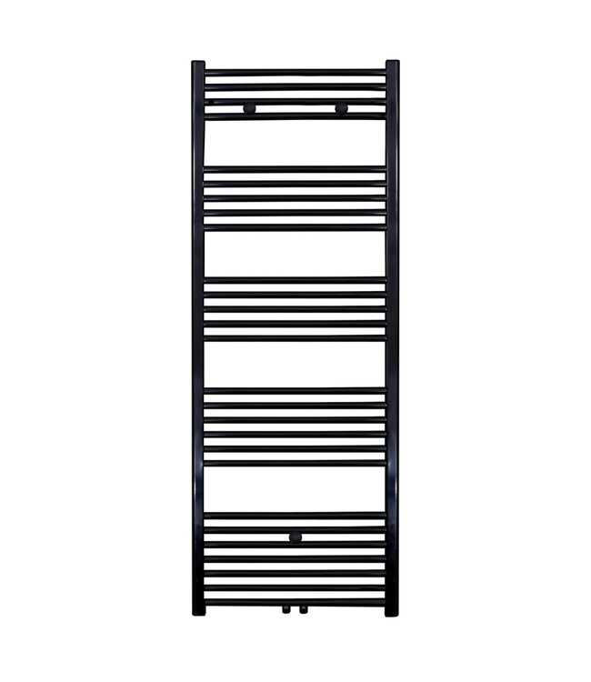 Aloni Girne Handdoekradiator 160x60 cm Zwart 828Watt Links Rechts Aansluiting Designradiator