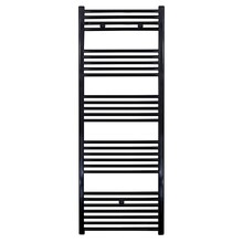 Aloni Girne Handdoekradiator 160x60 cm Zwart 828Watt Links Rechts Aansluiting Designradiator