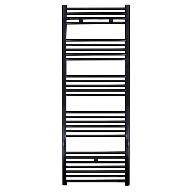 Aloni Girne Handdoekradiator 160x60 cm Zwart 828Watt Links Rechts Aansluiting Designradiator