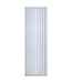 Designradiator Ovaal Verticaal Wit Dubbel 180x59cm 2050Watt Belrad Midden / Hoek aansuiting Omkeerbaar
