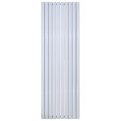 Designradiator Ovaal Verticaal Wit Dubbel 180x47cm 16400Watt Belrad Midden / Hoek aansuiting Omkeerbaar