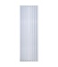 Designradiator Ovaal Verticaal Wit Dubbel 180x47cm 16400Watt Belrad Midden / Hoek aansuiting Omkeerbaar