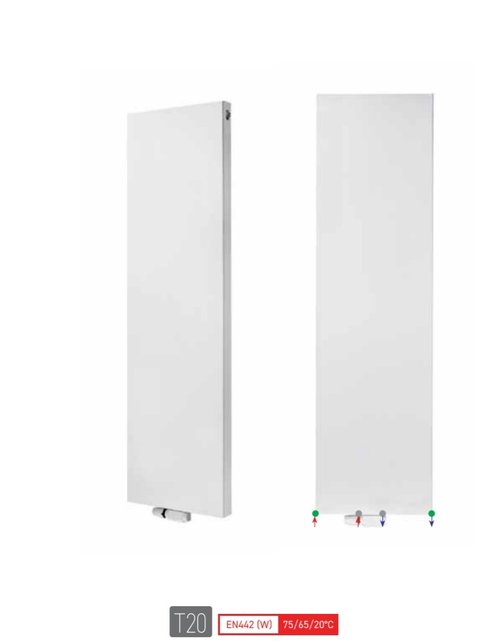Stelrad Designradiator Vertex Plan Wit 200x70cm Wit T22 Vlak 2772 Watt vertikaal Stelrad Designradiator Vertex Plan Wit 200x70cm Wit T22 Vlak 2772 Watt vertikaal