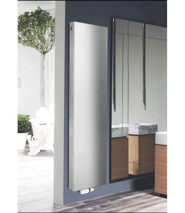 Stelrad Designradiator Vertex Plan Wit 200x50cm 1980 Watt verticaal Wit T22 Vlak