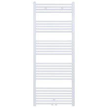 Aloni Girne Designradiator Handdoekradiator 170x60cm 1025Watt Glans Wit Midden onderaansluiting