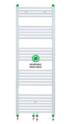 Aloni Girne Designradiator Handdoekradiator 170x60cm 1025Watt Glans Wit Midden onderaansluiting Aloni Girne Designradiator Handdoekradiator 170x60cm 1025Watt Glans Wit Midden onderaansluiting