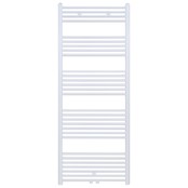 Aloni Girne Designradiator Handdoekradiator 160x60cm 712Watt Glans Wit Midden onderaansluiting