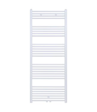 BELRAD Aloni Girne Designradiator Handdoekradiator 160x60cm 712Watt Glans Wit Midden onderaansluiting