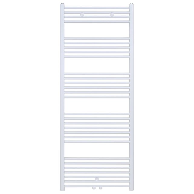 Aloni Girne Designradiator Handdoekradiator 160x60cm 712Watt Glans Wit Midden onderaansluiting