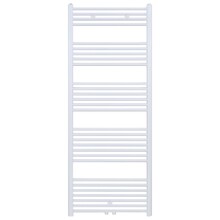 Aloni Girne Designradiator Handdoekradiator 120x60cm 616Watt Glans Wit Midden onderaansluiting