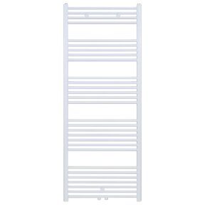 Aloni Girne Designradiator Handdoekradiator 120x60cm 616Watt Glans Wit Midden onderaansluiting