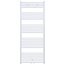 BELRAD Aloni Girne Designradiator Handdoekradiator 120x60cm 616Watt Glans Wit Midden onderaansluiting
