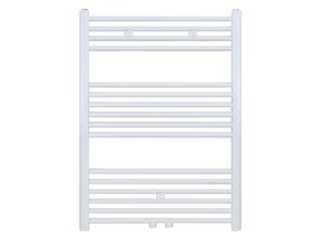 Aloni Girne Designradiator Handdoekradiator 100x60cm 496Watt Glans Wit Midden onderaansluiting