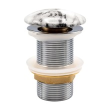 Afvoerplug Wit marmerlook Clickwaste Push-Up  Creavit Marmerlook Kermisch 5/4 zonder overloop