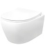 Compleet toiletset Geberit UP100 met Randloos Hangtoilet Creavit Aloni Wit incl. Softclose toiletbril