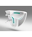 Compleet toiletset Geberit UP100 met Randloos Hangtoilet Creavit Aloni Wit incl. Softclose toiletbril