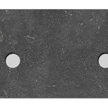 Wastafelblad Natuursteen 120x47x3 cm Toppaneel voorzien van 2 afvoergaten