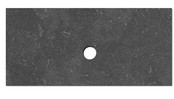 Wastafelblad Natuursteen 100x47x3 cm Toppaneel 1 afvoergaten