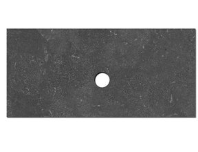 Wastafelblad Natuursteen 80x47x3 cm Toppaneel 1 afvoergaten
