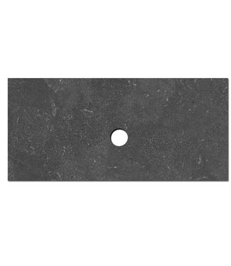 SANI-SUPPLY Wastafelblad Natuursteen 80x47x3 cm Toppaneel 1 afvoergaten
