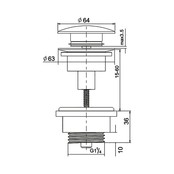 Sanipro Clickwaste Laag Chroom 5/4