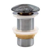 Afvoerplug Cobalt marmerlook Clickwaste Push-Up Creavit Marmerlook Keramisch 5/4 zonder overloop