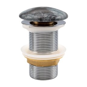 Afvoerplug Cobalt marmerlook Clickwaste Push-Up Creavit Marmerlook Keramisch 5/4 zonder overloop