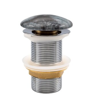 CREAVIT Afvoerplug Cobalt marmerlook Clickwaste Push-Up Creavit Marmerlook Keramisch 5/4 zonder overloop