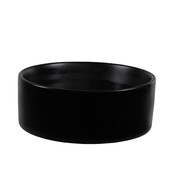SaniPro Salerno Waskom Mat Zwart Opbouw Rond 40x40x15cm Keramiek zonder overloop